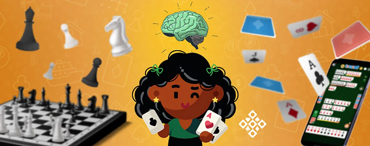 Benefícios dos jogos de cartas e tabuleiro