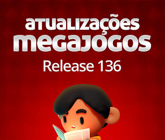 atualização megajogos - release 136