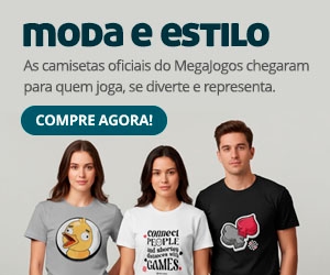 Visite a loja de produtos oficiais do MegaJogos