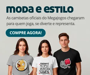 Visite a loja de produtos oficiais do MegaJogos